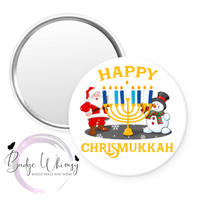 Happy Chrismukkah - Pin, Magnet or Badge Holder