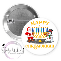 Happy Chrismukkah - Pin, Magnet or Badge Holder