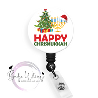 Happy Chrismukkah - Pin, Magnet or Badge Holder