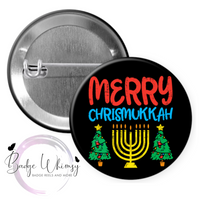 Merry Chrismukkah - Pin, Magnet or Badge Holder
