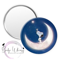 Moon and Star - Pin, Magnet or Badge Holder