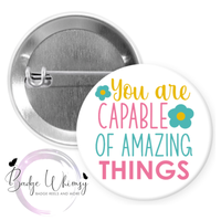 Mental Health Awareness - 1.5 Inch Button - Set of 4 Magnets or Pins