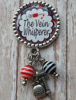 Phlebotomy - The Vein Whisperer - Fancy Retractable Badge Holder