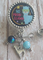 No Prob-Llama - Fancy Retractable Badge Holder