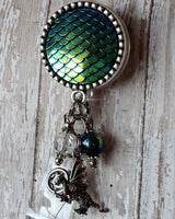 Dragon Scales - Fancy Retractable Badge Holder - 3 Dragon Options
