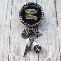 Mischief Managed - Fancy Retractable Badge Holder