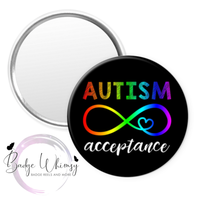 Autism Acceptance - Pin, Magnet or Badge Holder