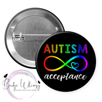 Autism Acceptance - Pin, Magnet or Badge Holder