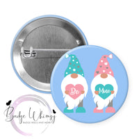 Be Mine Gnomes Valentine - Pin, Magnet or Badge Holder
