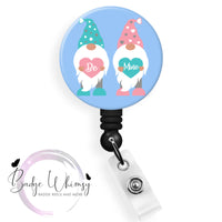 Be Mine Gnomes Valentine - Pin, Magnet or Badge Holder