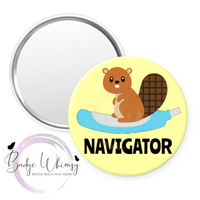 Cooter Canoe Navigator - Pin, Magnet or Badge Holder - Watermark Removed on Finished Product