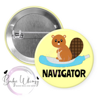 Cooter Canoe Navigator - Pin, Magnet or Badge Holder - Watermark Removed on Finished Product
