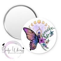 Butterfly Moon Goddess - Pin, Magnet or Badge Holder