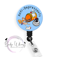 Anti-Depressants Cute Cat/Kittens - Pin, Magnet or Badge Holder