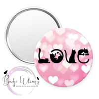 Cat Love - Available in a Pin, Magnet or Badge Holder