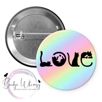 Cat Love - Pin, Magnet or Badge Holder