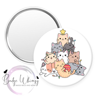 Christmas Cat Tree - Pin, Magnet or Badge Holder