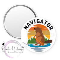 Cooter Canoe Navigator - Pin, Magnet or Badge Holder - Watermark Removed on Finished Product