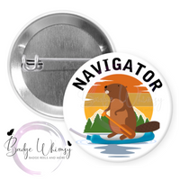 Cooter Canoe Navigator - Pin, Magnet or Badge Holder - Watermark Removed on Finished Product