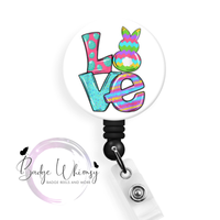 Happy Easter - Love -  Pin, Magnet or Badge Holder