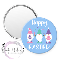 Happy Easter Gnome - Pin, Magnet or Badge Holder