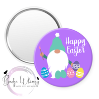 Happy Easter Gnome - Pin, Magnet or Badge Holder