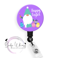 Happy Easter Gnome - Pin, Magnet or Badge Holder