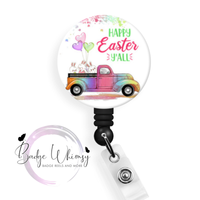 Happy Easter Y'ALL -  Pin, Magnet or Badge Holder