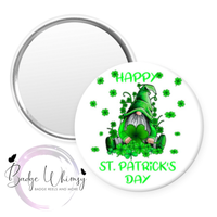 Happy St Patrick's Day - Gnome - Pin, Magnet or Badge Holder