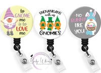 Holiday Gnomes - Badge Holder - Buy 1 or Save & Buy all 3