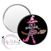 Breast Cancer Awareness - I'm a Survivor - Pin, Magnet or Badge Holder
