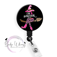 Breast Cancer Awareness - I'm a Survivor - Pin, Magnet or Badge Holder