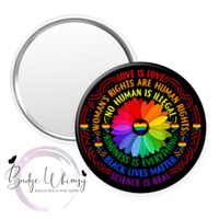 Love is Love - Human Rights - Pin, Magnet or Badge Holder