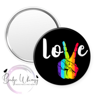 Proud Mama Bear - Pride - Love - Themed - Set of 5 - Choose Magnets or Pins