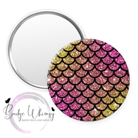 Mermaid Scale Design - Pin, Magnet or Badge Holder