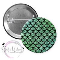 Mermaid Scale Design - Pin, Magnet or Badge Holder