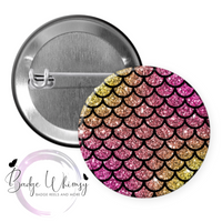 Mermaid Scale Design - Pin, Magnet or Badge Holder