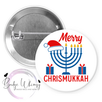 Merry Chrismukkah - Pin, Magnet or Badge Holder