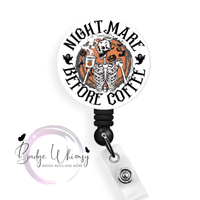 Nightmare Before Coffee - Pin, Magnet or Badge Holder