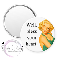 Set of 4 Retro/Funny Women 1.5 Inch Button Magnets or Pins