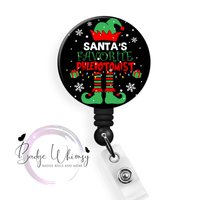 Santa's Favorite Phlebotomist - Pin, Magnet or Badge Holder
