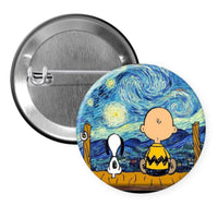 Starry Night - Pin, Magnet or Badge Holder