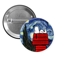 Starry Night - Pin, Magnet or Badge Holder