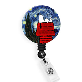 Starry Night - Pin, Magnet or Badge Holder