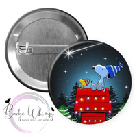Christmas Star - Pin, Magnet or Badge Holder