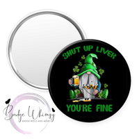 St Patrick's Day - Gnome - Pin, Magnet or Badge Holder