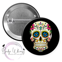 Sugar Skull - Pin, Magnet or Badge Holder