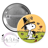 Pilgrim Thanksgiving - Pin, Magnet or Badge Holder