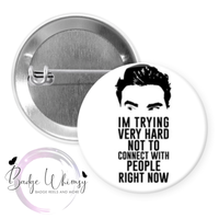 Like Wine Not Label, Crows Have Eyes, Rose, etc. - Set of 5 - Magnets or Pins