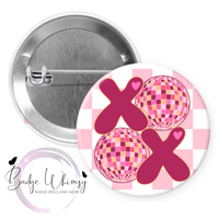 XOXO - Hugs and Kisses - Valentine - Pin, Magnet or Badge Holder